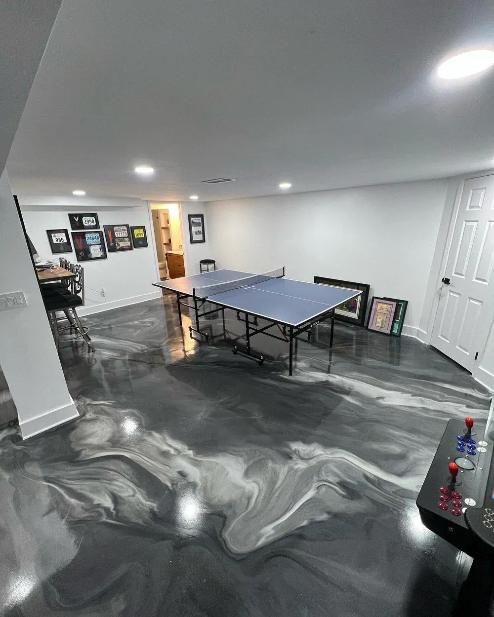 Epoxy basement flooring installed in Melbourne residential property – smooth, durable, and moisture-resistant finish