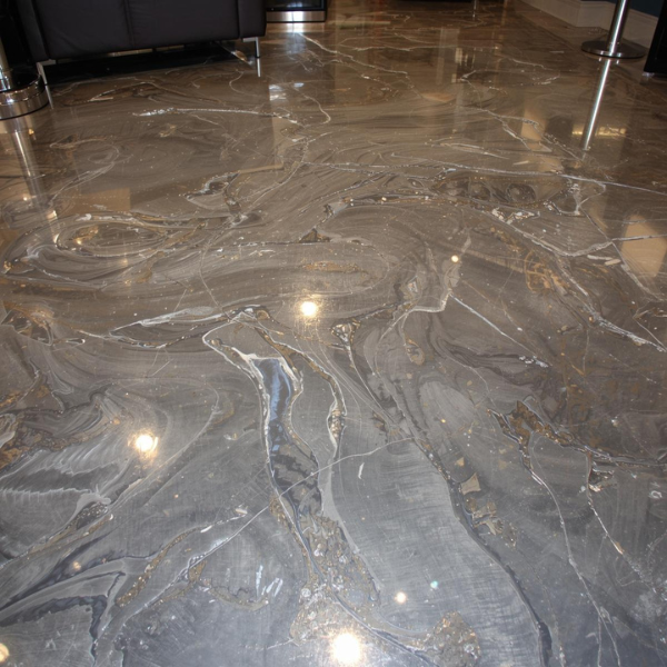 Bespoke Metallic Epoxy Flooring in Essendon Garages